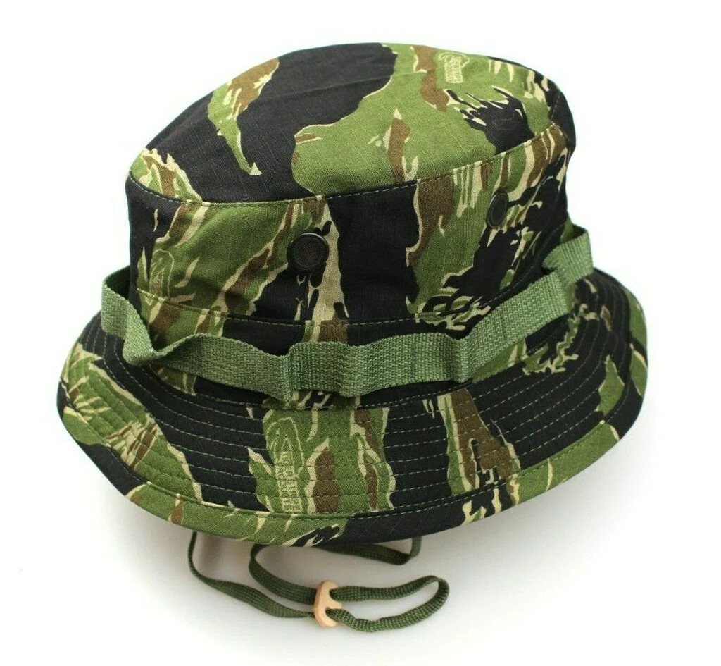 帽子 RRL Tiger Camo Bucket Army Hat RRL Tiger-striped Camo Bucket Hat in Green for Men | Lyst