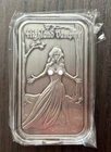 Sexy Halloween Vampire 1 Oz .999 Silver Antiqued Art Bar Collaboration Series