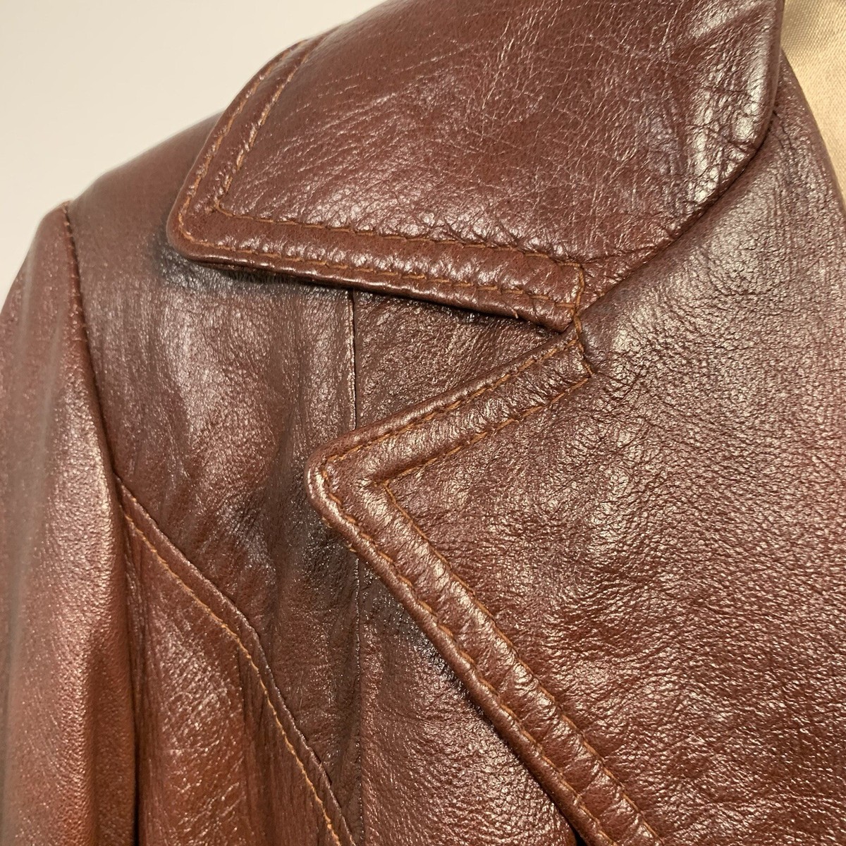 [excelled] KIRK'S suede life レザージャケット VTG 70's Oxblood Leather Jacket Kirk's Suede Life Women Sz S