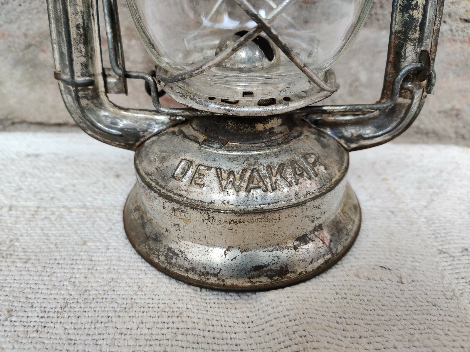 1950s Vintage Old Deewakar Hurricane Kerosene Lantern Lampa Dobry stan Korzystna, nowa praca