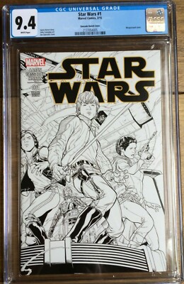 Star Wars #1 Quesada Skizzenabdeckung CGC 9.4 2137054005