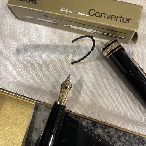 Vintage Montblanc Meisterstuck 4810 14K Gold Fountain Pen Never Used In Box - Picture 9 of 19