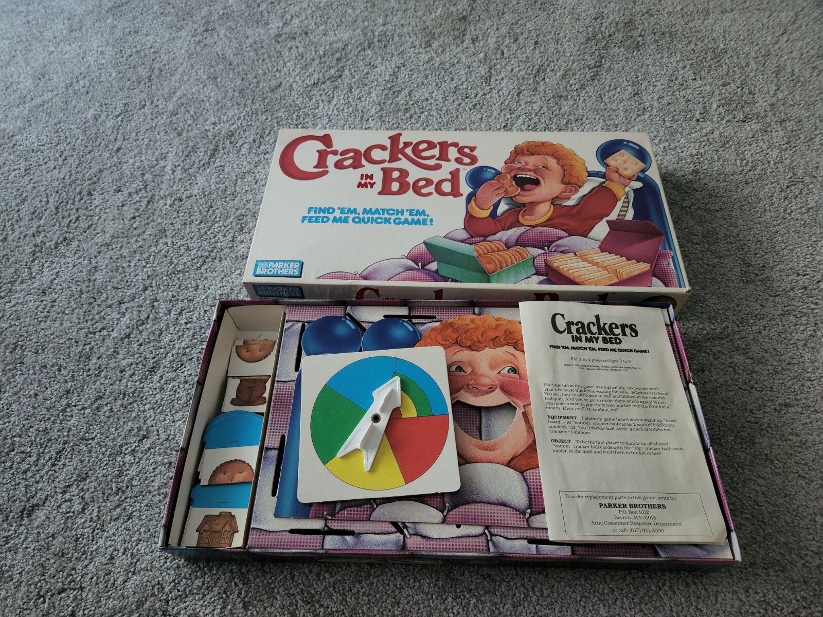 Vintage 1987 Crackers In My Bed Game Parker Brothers 73000004873 | eBay
