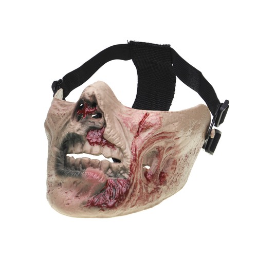 New Army Zombie Skull Half-face Corpse Airsoft Paintball Tactical Protect Mask D