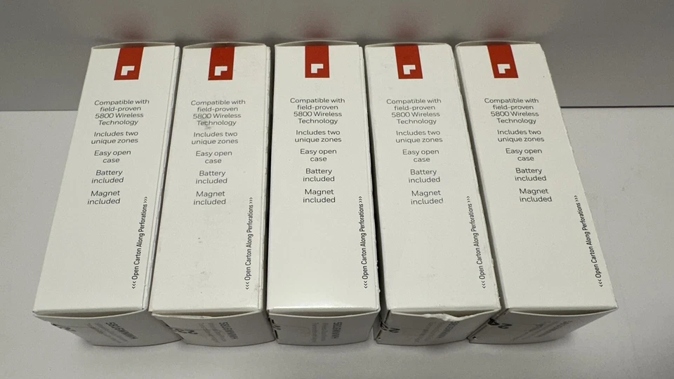 5 transmisores inalámbricos de puerta/ventana con imanes Honeywell Residio 5816WMWH Foto 2 de 4