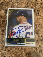 Dean Deetz Signed 2020 Topps Gallery Auto Houston Astros # 138