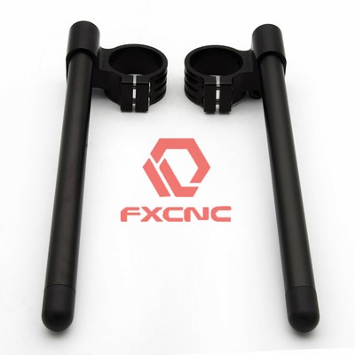 50mm Height Riser Sand Blasting Clip Ons Handlebars Fork Clipon For Honda Suzuki