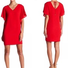 NWT Eliza J Crepe Split Dolman Sleeve Shift Dress 4