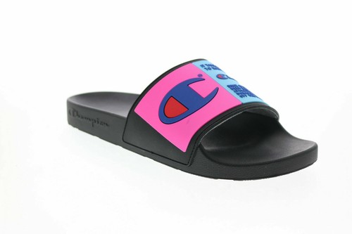 Champion IPO Select Slides, Black Multi Pink/Blue MENS SIZE 8 9 10 11 12  NEW | eBay