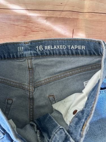 Gap teen Jeans Relaxed Taper Size 16 - Picture 5 of 12