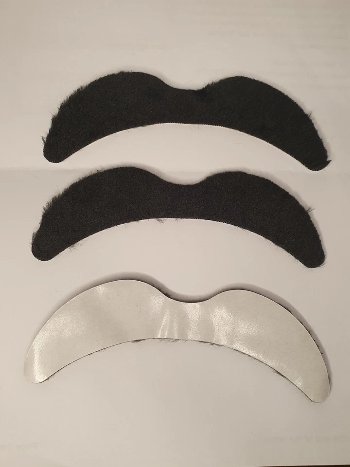 3x Bandidos Mexicanos Adultos Negro Palo en Falsa Novedad Bigotes Elegante Vestido Foto 4 de 4