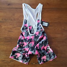 Zoot Womens Small Cycling Bibshorts Compression Shorts Bib Niuhi Pink Camo S