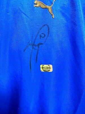 Maillot Italie Puma Autographé Roberto Baggio – Pièce Unique Avec COA