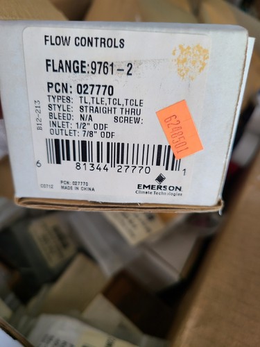 Emerson Controls 9761-2 Flange 1/2" X 7/8" ODF - Picture 4 of 6