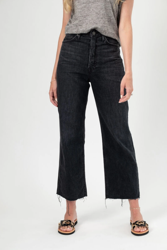 Grlfrnd Denim Bobbi High Rise Cropped 