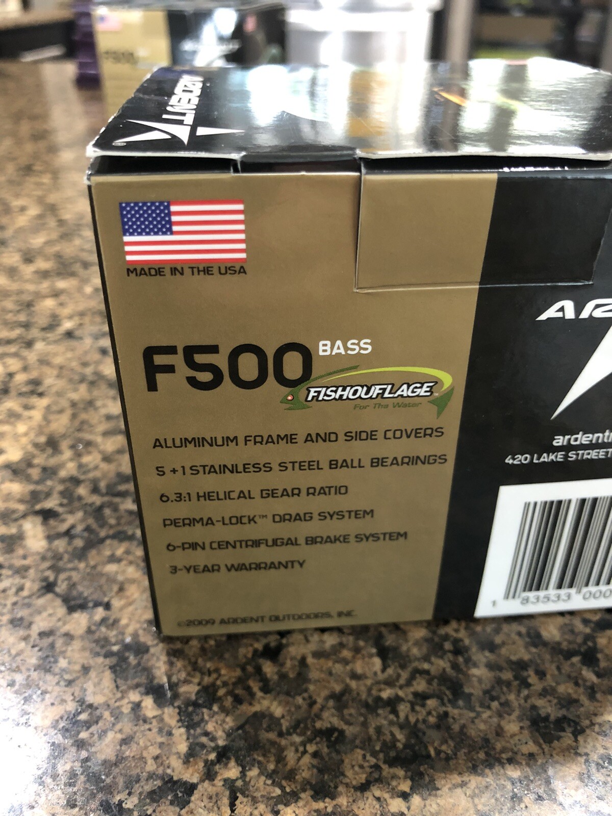 ** Ardent F500 Bait Casting Reel 6.3:1 Ratio Made In USA ** NEW **