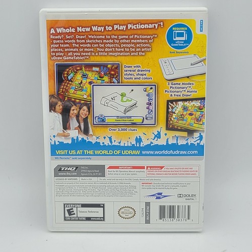 Pictionary - Udraw - Nintendo Wii - Complete w/ Manual - Tested - Free Ship - Bild 4 von 4