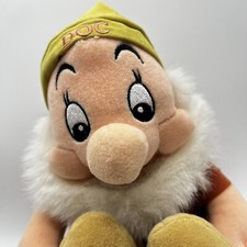 Disney Snow White Seven Dwarfs Doc Bean Bottom Plush Stuffed Toy Vintage
