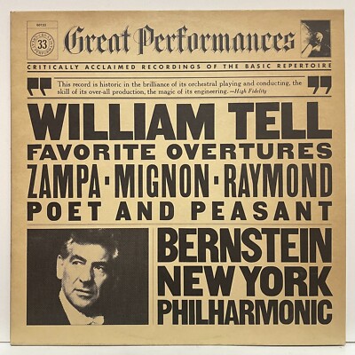 Bernstein - William Tell And Other Favorite Overtures; vinyl LP [unplayed]