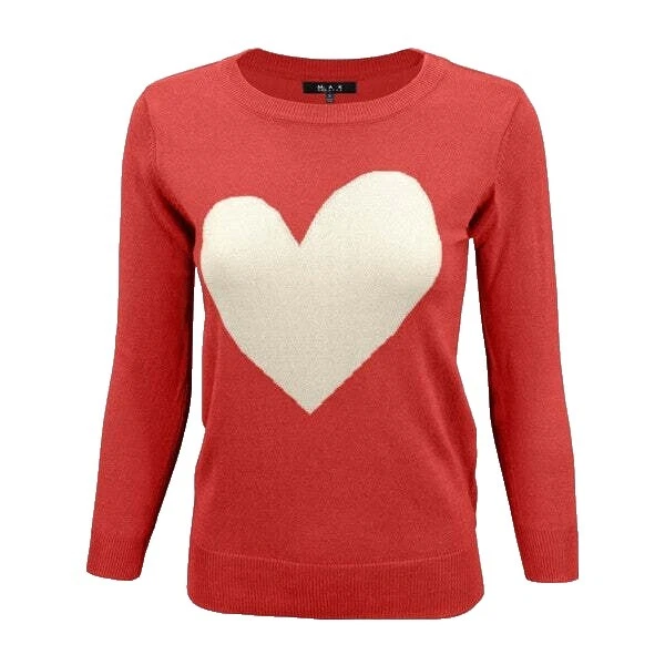 Cotton Heart Sweaters for Women