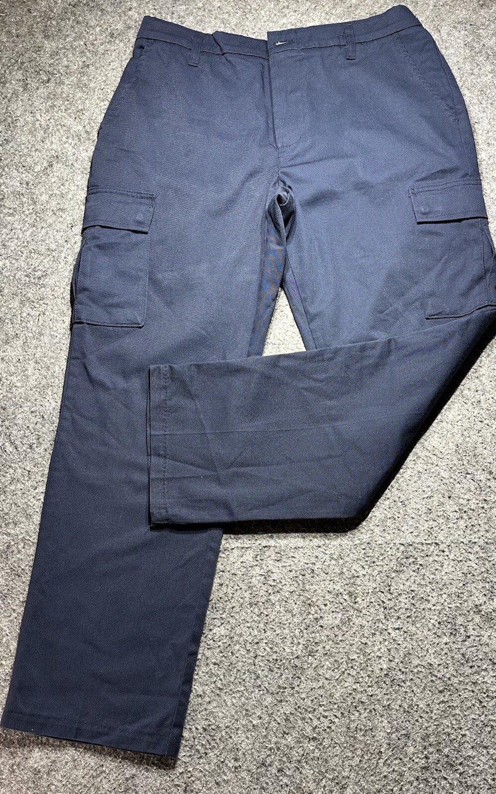 Aramark Men's Pants 36x30 Navy Blue Work Wear Cargo Pockets eBay