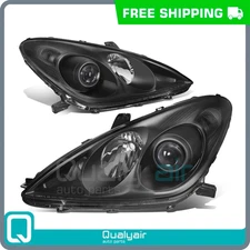 Headlights OE Style Projector Headlamps Black Housing for 2004-2006 Lexus Es330