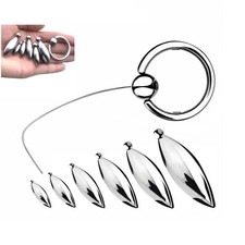 MALE Dilator Urethral Sounding Penis Plug Bead Dilator Stainless Steel Stretcher