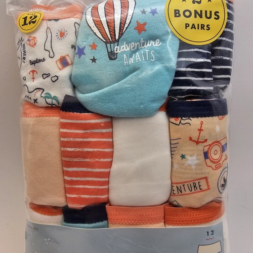 Cat & Jack Girls Cotton Girlshorts Underwear Travel Theme 11-Pack Size 12 NEW - Picture 3 of 8