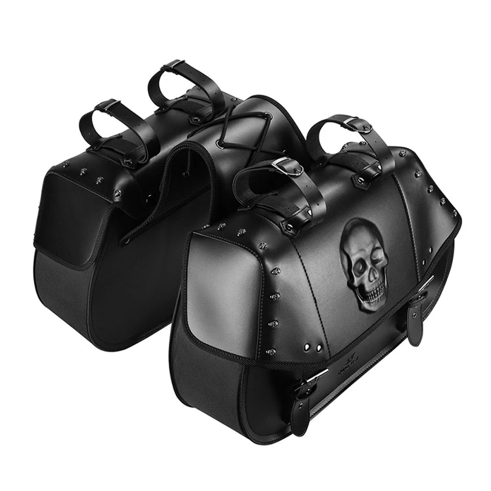 Expandable Motorcycle Saddlebags Universal Saddle Bag Anti-Water Foto 4 de 4