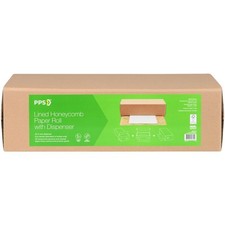 Honeycomb Paper Roll with Dispenser Wrap Brown kraft 508mm x  80m PPS