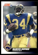 1991 Score Marcus Dupree Los Angeles Rams #457