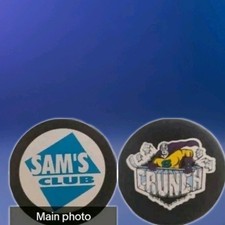SYRACUSE CRUNCH OFFICIAL SAM'S CLUB  SPONSOR HOCKEY PUCK INGLASCO MFG. MADE🇨🇦