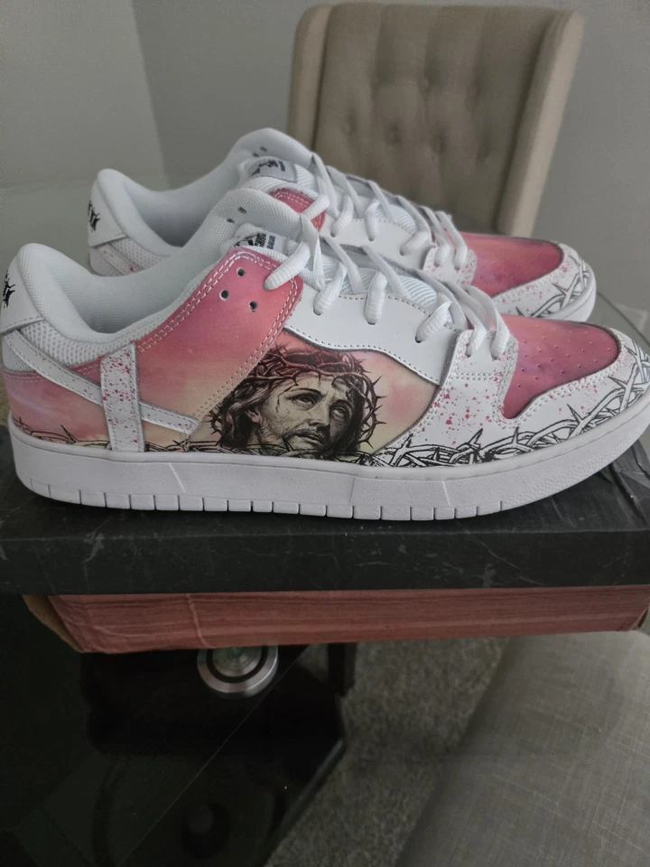 Kito Wares SB Dunk - Pasión de Cristo - Tenis Día de la Resurrección - Talla 13 LE Foto 2 de 4