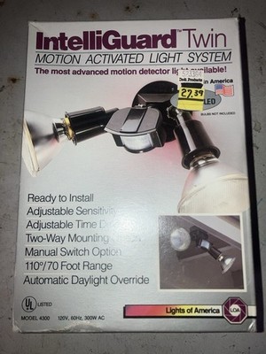 Intelliguard Twin Motion Activated Light System - Advanced Motion Detector Light