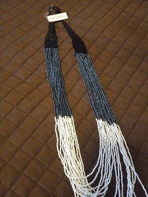 Alexia Crawford Beautiful Blue Black White Necklace
