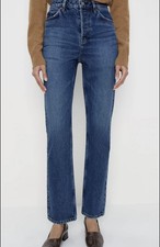 Reformation Cynthia High Rise Straight Jeans Button Fly Womens Size 25