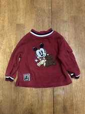 Vintage Mickey Baby Toddler Sweatshirt 18 Mos. 90s Disney