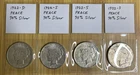 Lot of 4 Peace Silver Dollars - 90% silver - 1922-S (3 each), 1922-D (1 each)
