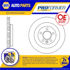 2x Brake Discs Pair Vented Rear 302mm PBD8140 Proformer Set 31277357 New