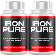  2 Pack Iron Pure Advanced Male Support Supplement IronPure Vitamin 120 Capsule