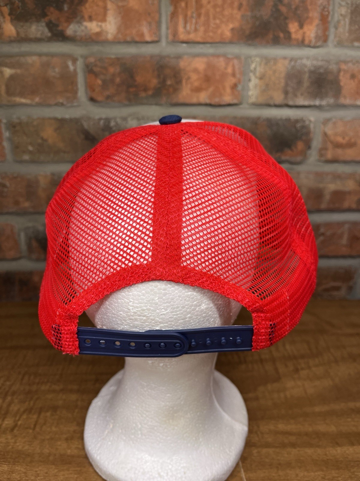 Brave Cursive Script Mesh Red White Blue Patrioti… - image 3