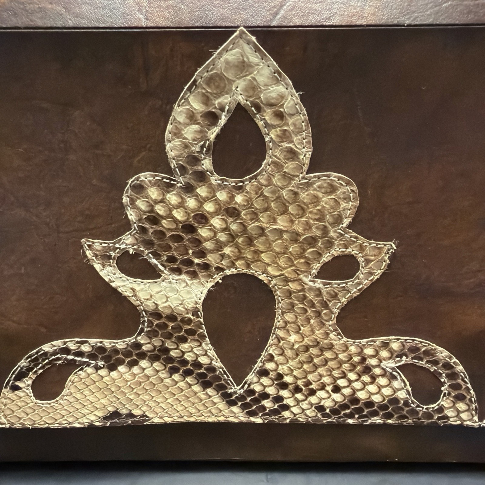 Genuine Scaled Python Patchwork Exotic Leather St… - image 17