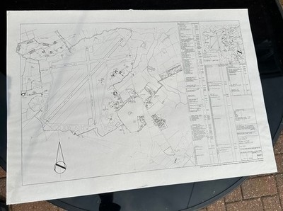Plan Karte von Sleap Shropshire England Royal Air Force Airfield Base R.A.F Museum