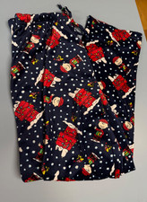 Peanuts Charlie Brown Snoopy Men's MED Christmas Lounge Pants PJ's Pajamas 2959