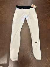 NIKE PRO DRI FIT MENS TRAINING FITNESS TIGHTS WHITE  FB7952-NWT Large G33