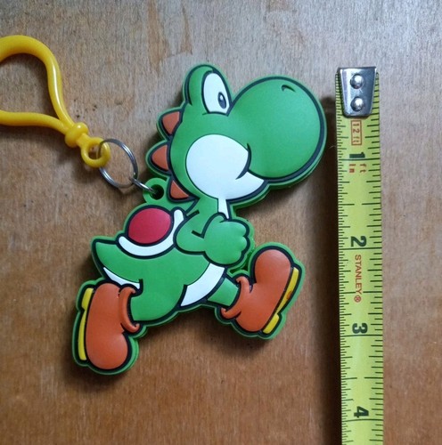 2017 Super Mario Bros Yoshi EnterPlay Gummi Schlüsselanhänger Rucksack Clip-On Rarität - Bild 6 von 7