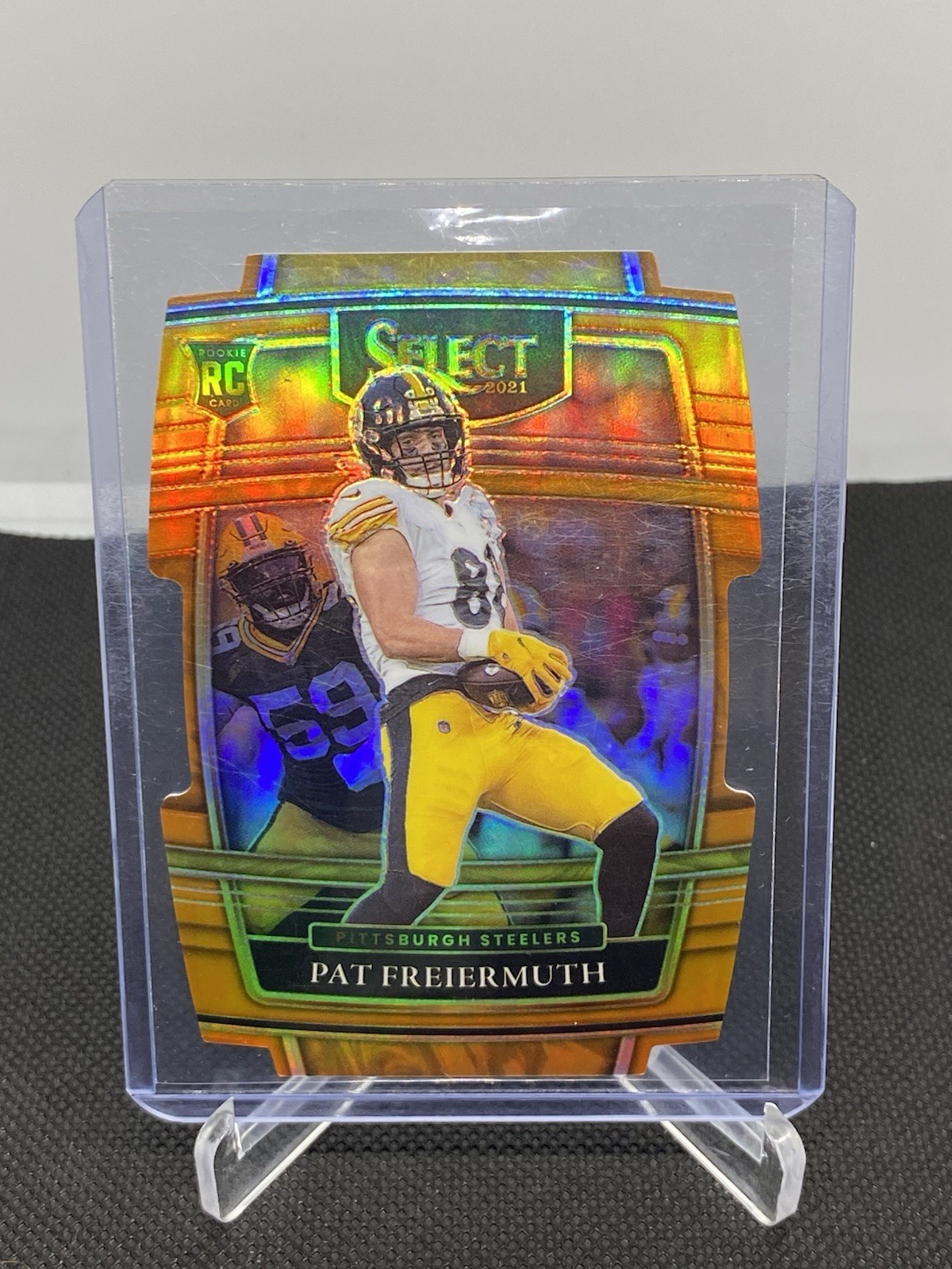 2021 Panini Select - Concourse Pat Freiermuth #59 Orange Prizm Die-Cut /249 (RC)