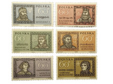 POLSKA Fi 1088-1093 ** 1961 Wielcy Polacy