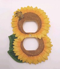 Vintage Sunflower Duplex Outlet Cover Plate T...