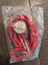 Coke Bolo Tie - Rare Coca Cola Collectable Enjoy Coke Cork Bottle Cap Free Ship
